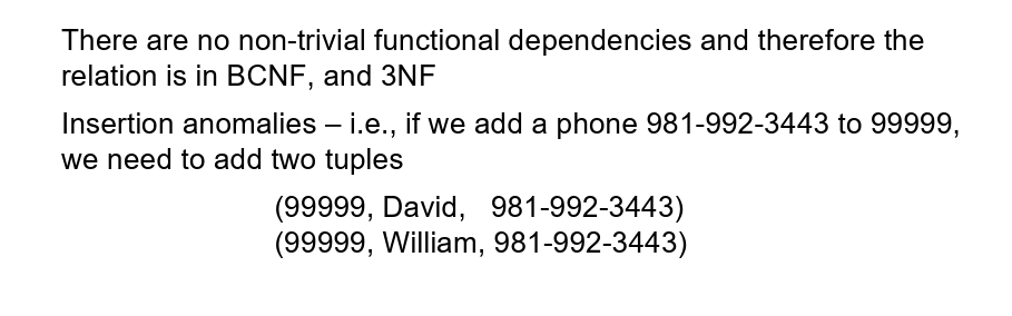 Why Fourth Normal Form - 2?